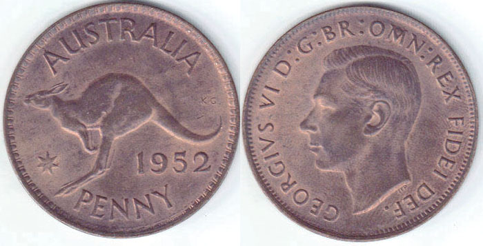 1952 Australia Penny (Unc) A001257